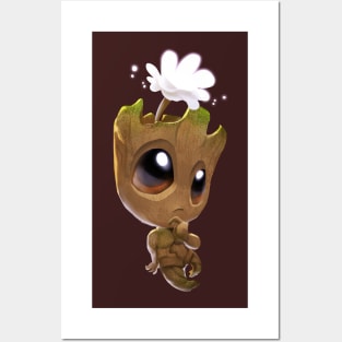 I am Groot Flower Posters and Art